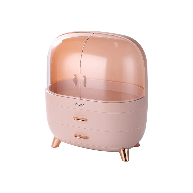 
Wholesale China Desktop Celebrity Dresser Shelves Large Cosmetics Organizer Storage Box With Drawer 