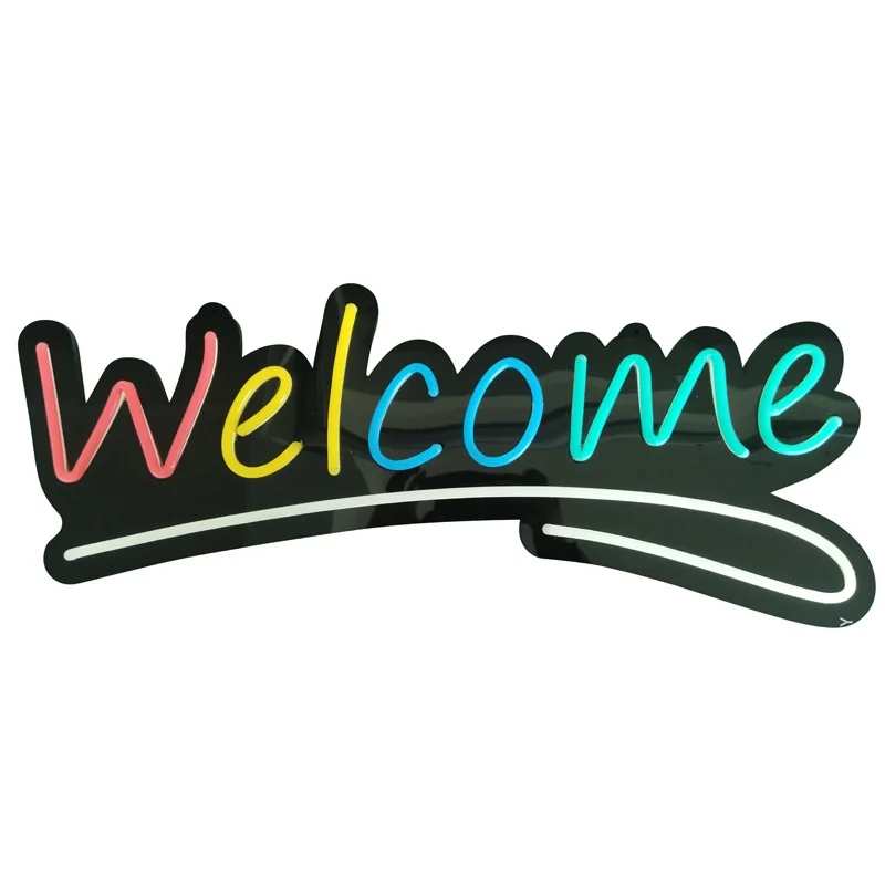 Настраиваемый водонепроницаемый неоновый свет Luz акриловый знак приветственное письмо свадебные светодиодные знаки для входной двери