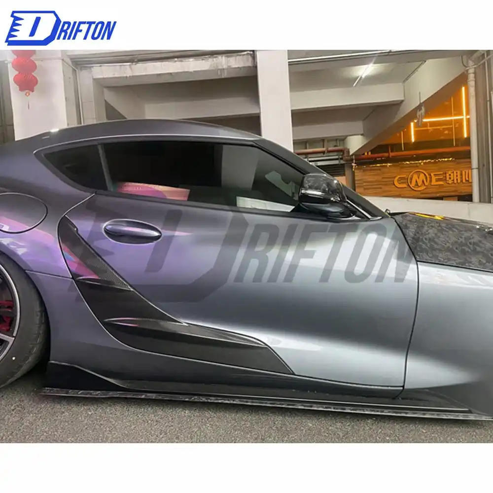 Quality Carbon Fiber Side Panels For Toyota Supra MK5 ATS Style Carbon Fiber Body Kit
