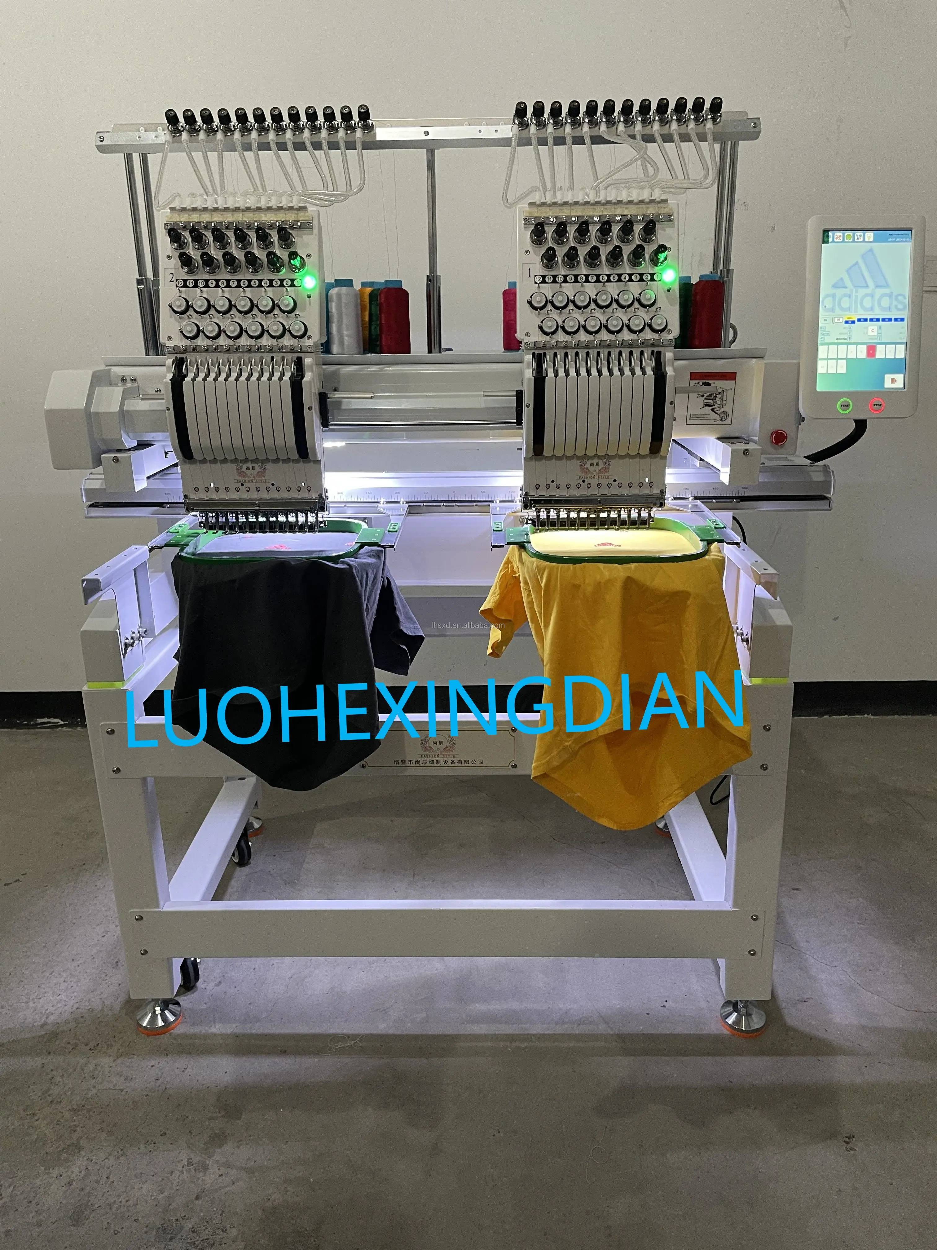 2 heads embroidery machine/embroidery making machine/ computer embroidery machine