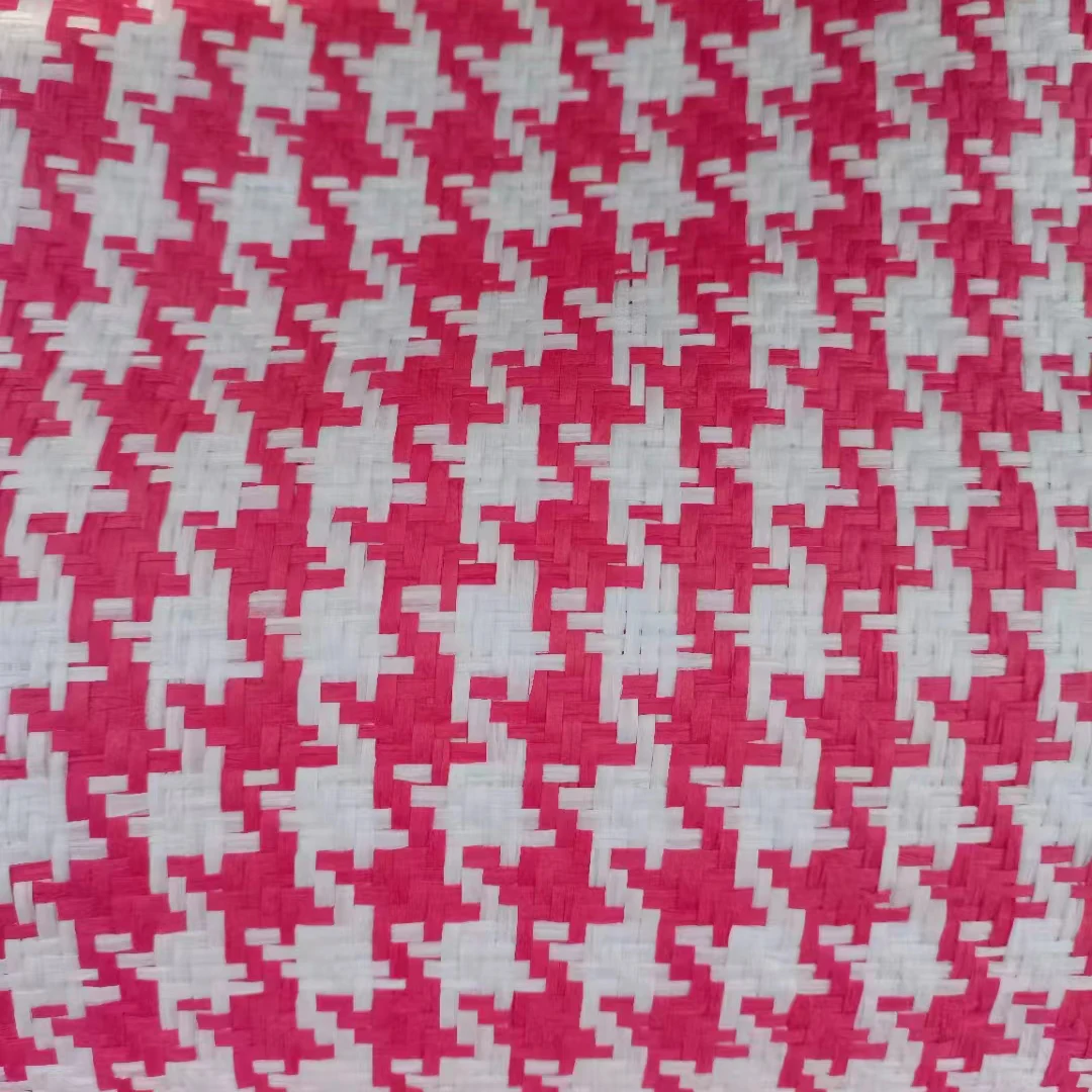 home curtain plain weave sewing mat warp knit handwoven paper straw woven textile fabric