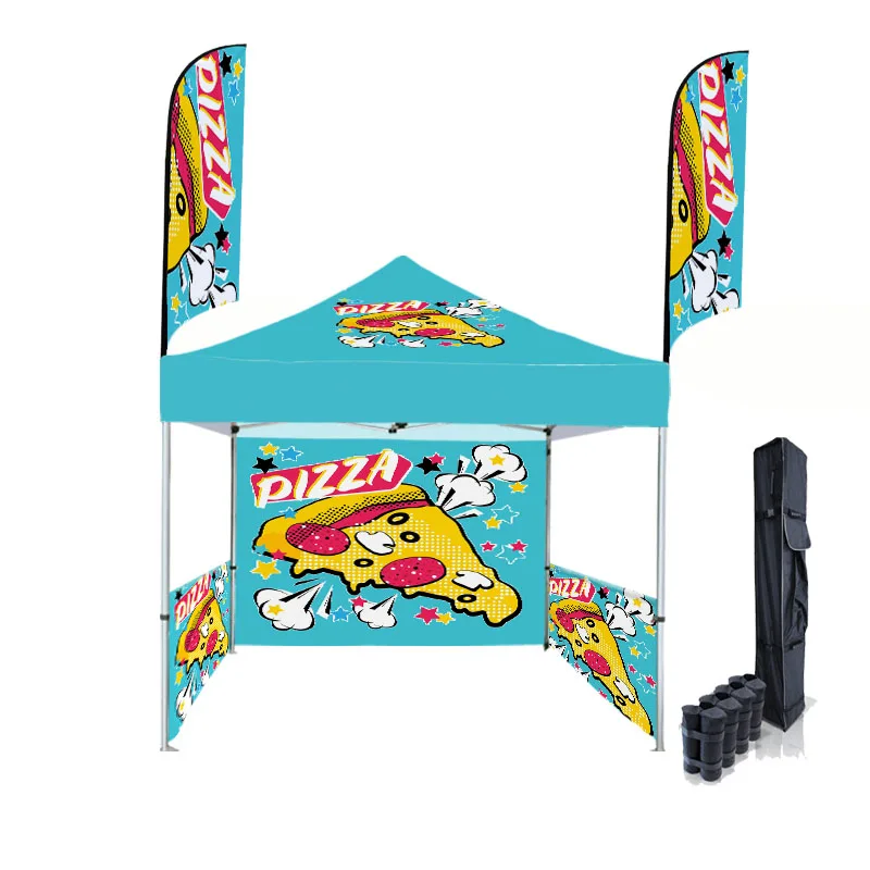 Factory sale 3X3m custom logo Aluminium tent frame brand logo trade show tent