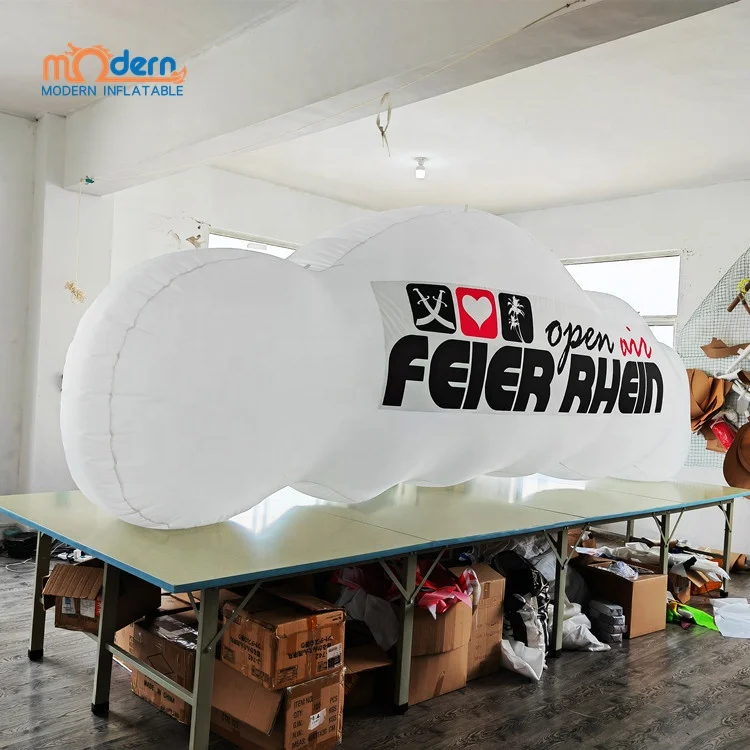 Giant Inflatable Cloud For Music Festival Stage Decoration