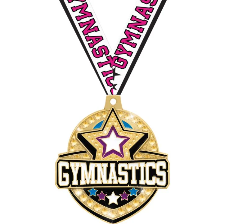 Custom Music Awards Medal Latin Dance Race Award Gymnastics Cheerleading Medals 3D Bespoke Medals With Ribbon