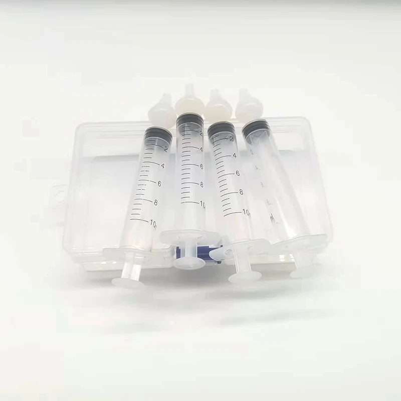 Wholesale newest 4 in 1 baby nasal syringe baby nasal irrigator nasal aspirator kit for infant nose cleaning