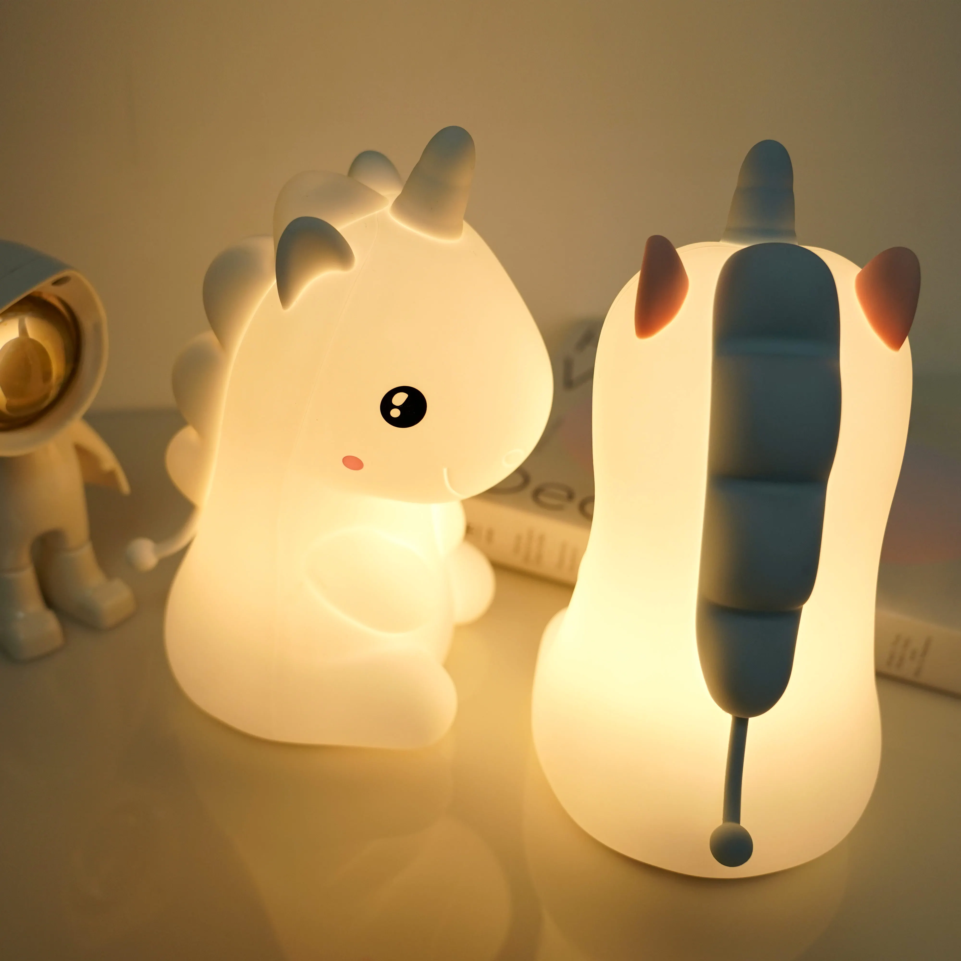 Bedside Lamp Silicone Pat Usb Rechargeable Soft Silicone Led Lamp Usb Led Night Light  Usb Charger Silicone Night Light For Baby
