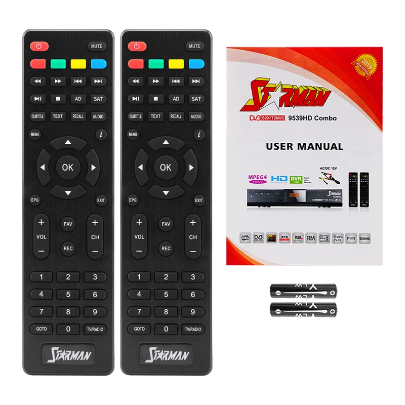  STARMAN 9539HD DVB-COMBO T2 S2 декодер Q-BOX высокой четкости iptv Икс цифровая камера с Wi-Fi-цифра спутниковый телевизионный ресивер