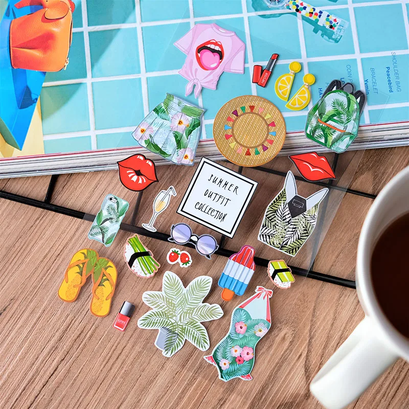 Nekoni Holiday Series Stickers Cut Sticker Adhesive Decals Decorative Decals Custom PVC Vinyl Decal for Hand Account