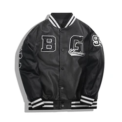 OEM Embroidery Patches Men Letterman Jacket Baseball Leather Street Designer Letterman Men Jacket Custom Varsity Jacket