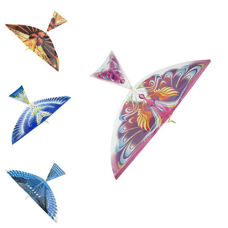 Factory direct sell rubber band powered flying bird ,flying toy bird