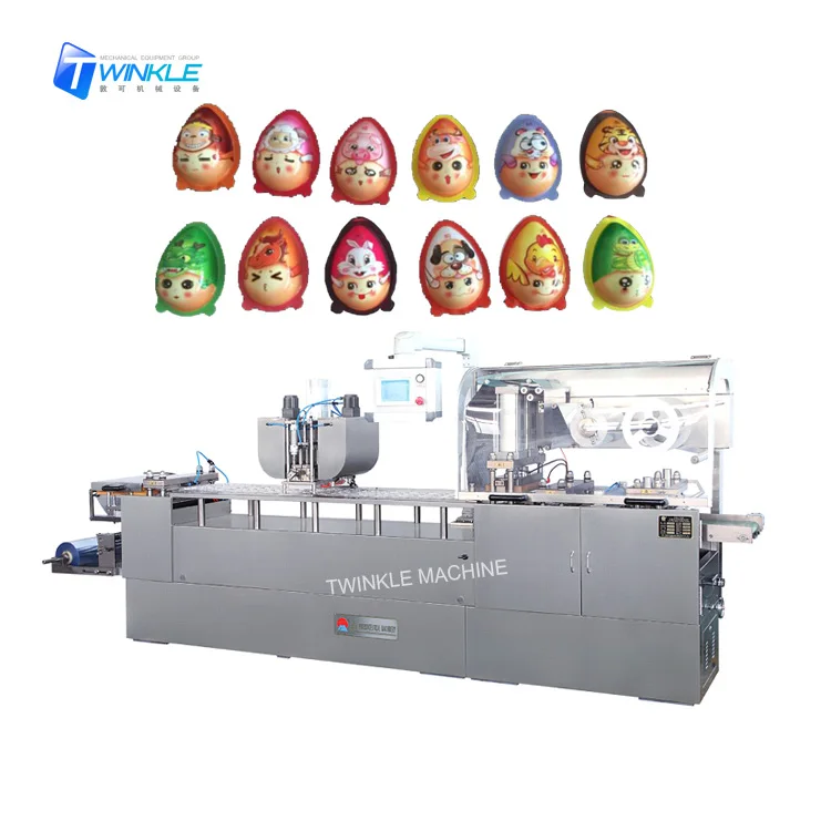 Egg chocolate filling forming plastic blister packing machine