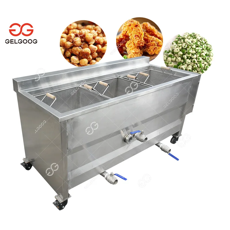Commercial Automatic Potato Crisps Frying Machinery Fried Chicken Machine Plantain Banana Chips Deep Fryer