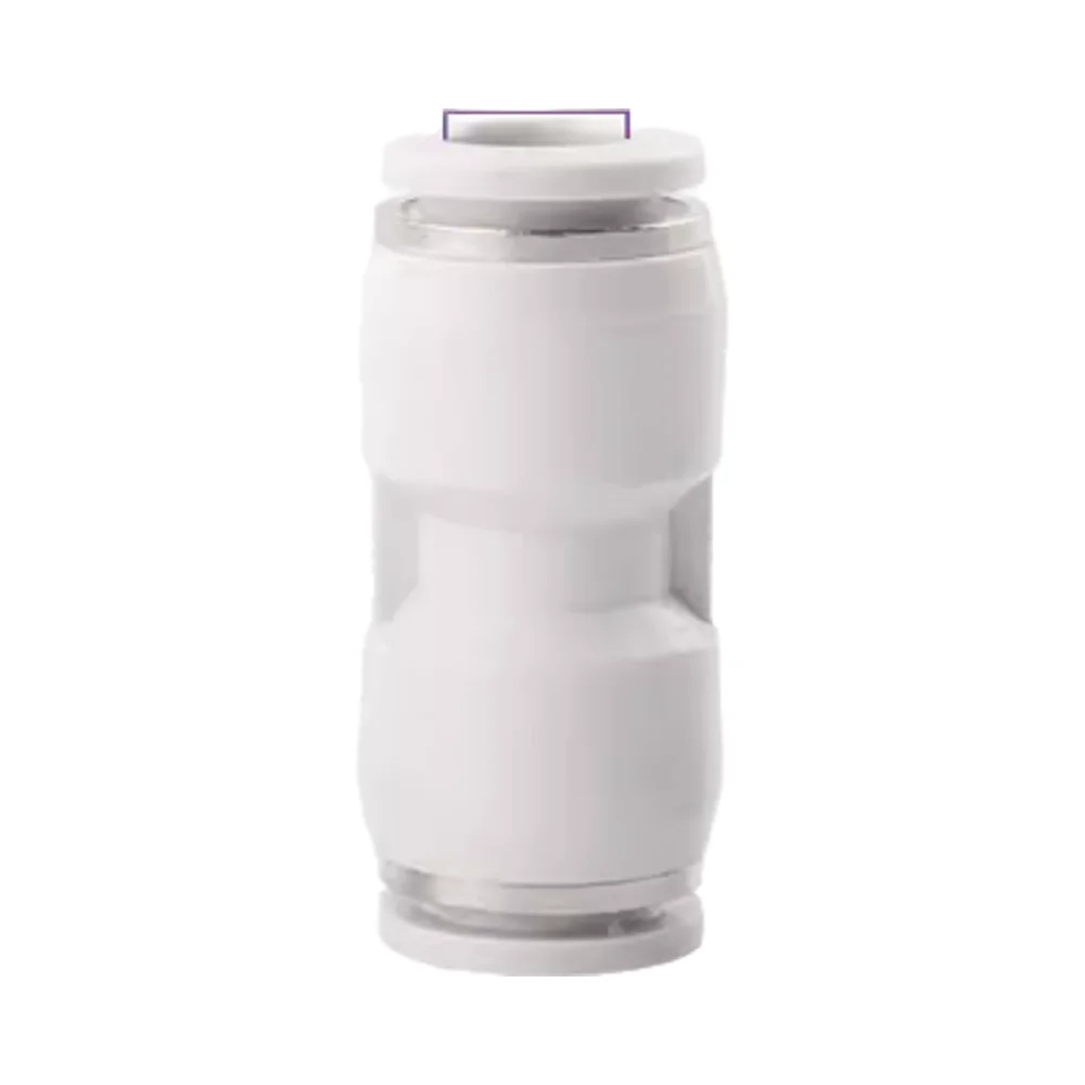 CNC Machined Stainless Steel Pneumatic Quick Connector PU Straight PG PEG PW Reducer PE PY Tee Pipe Insert 4 6 8 10-8mm