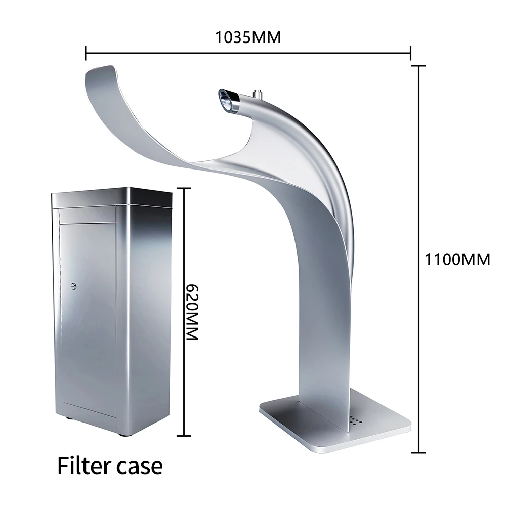 Outdoor high end hand-shaped water dispenser for outdoor stainless steel water dispenser in public places