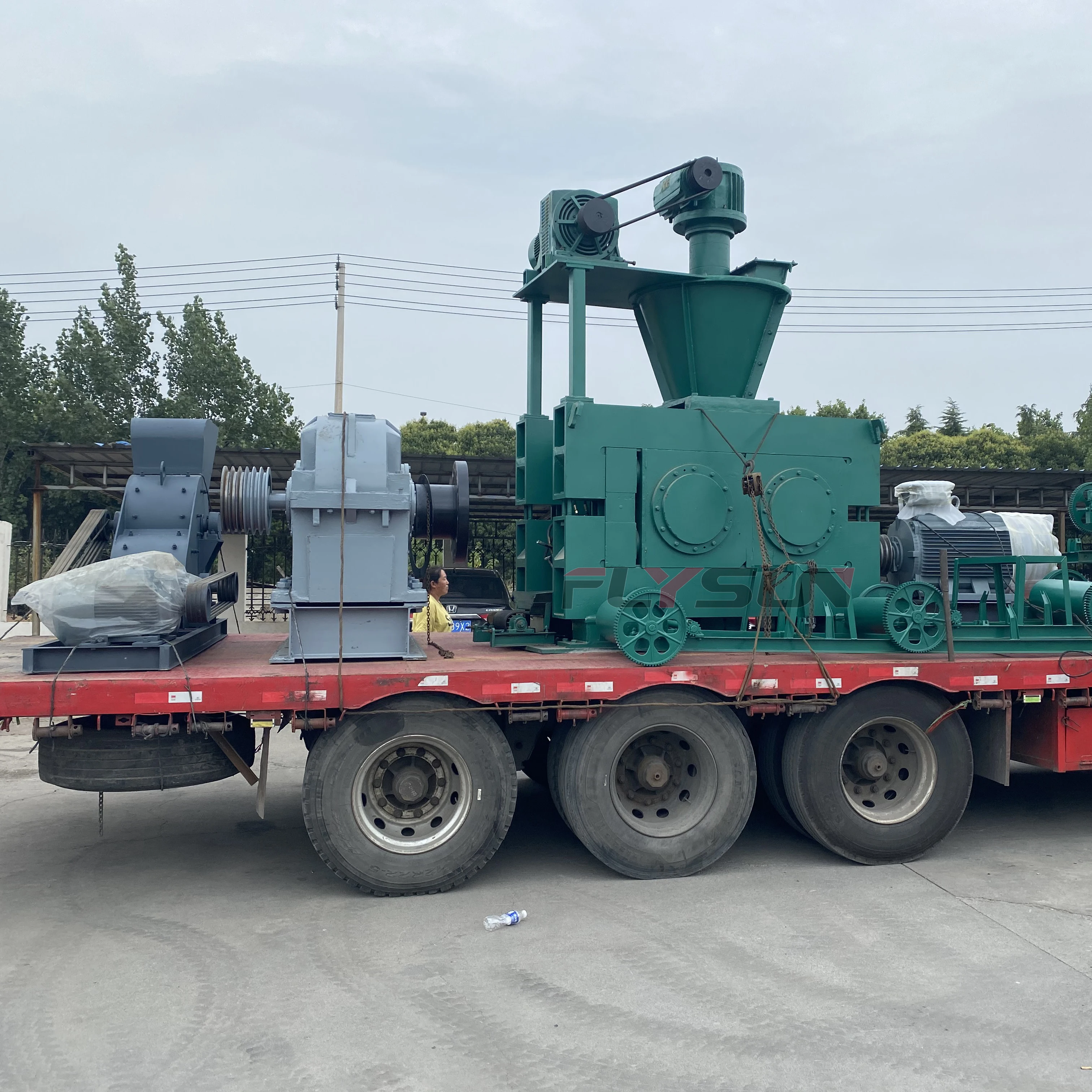 Professional Industrial Ball Briquette Press Equipment Sulfur Powder Coke Powder Board Frame Mud Ball Pressing Machine