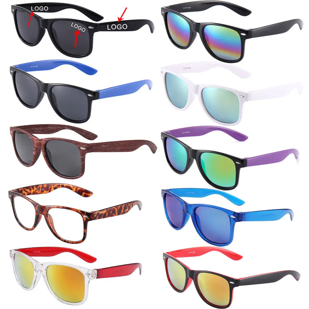 Wholesale custom logo plastic shades sunglasses women men sun glasses cheap eyewears square sunglasses 2023