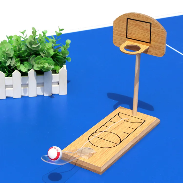 Indoor basketball table game mini wooden desktop toy finger basketball game toy for kids