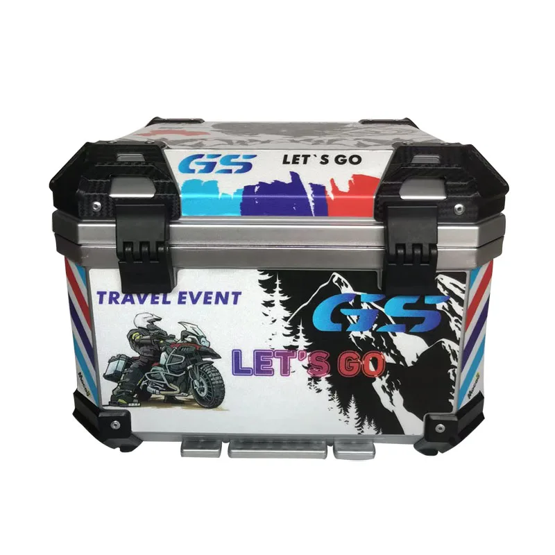 Chasing factory 38L 35L 45L 68 L scooter aluminium top boxes motorcycle top cases bike trunk tail boxes