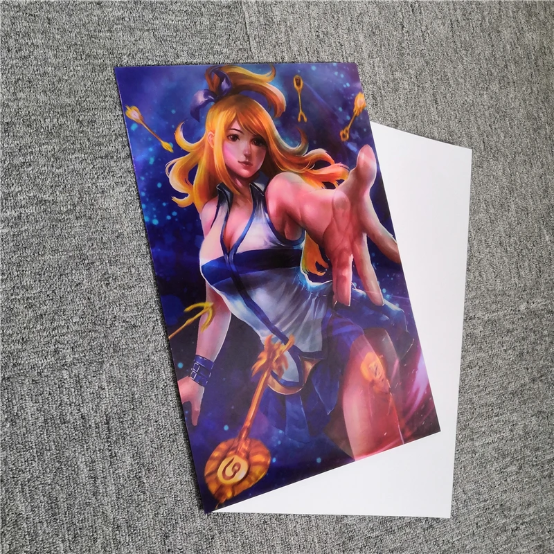 Japanese hot girl 3D  poster lenticular flip Anime 3D poster of sexy girls