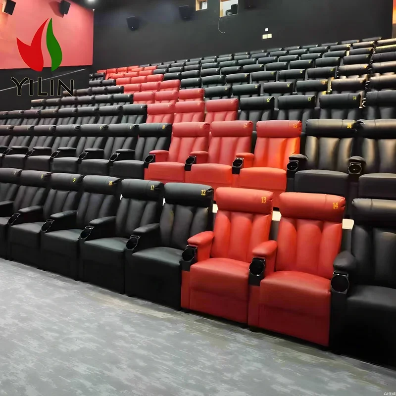 Auditorium Chair Sofa Cheap Price Cup holder For Cinema Chair Modern Cinema Chair Seats