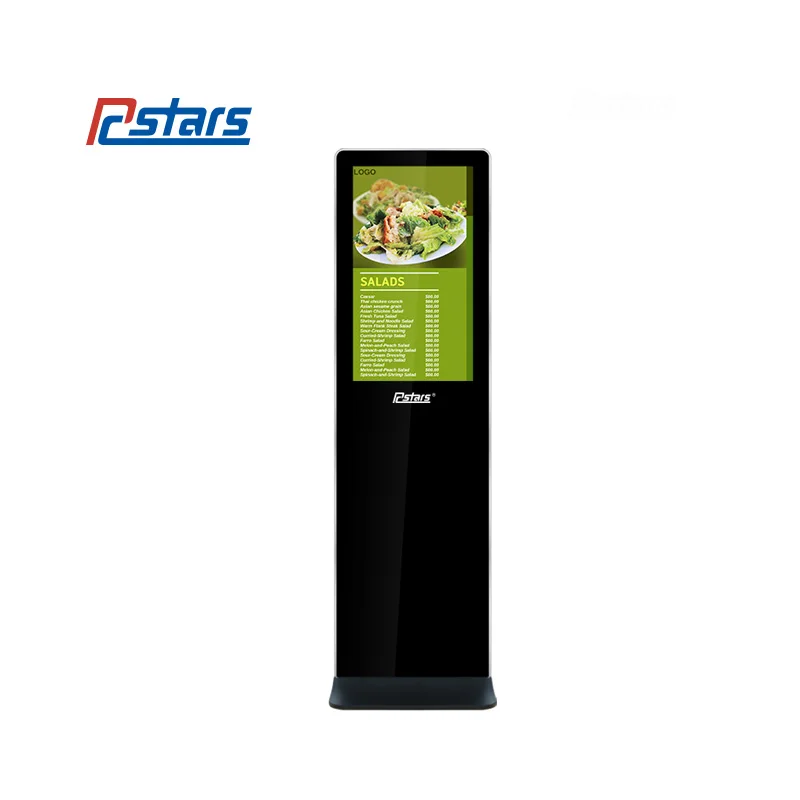 Control remote indoor floor standing lg screen 32 inch tv/digital signage totem with factory price(RCS-320LB)