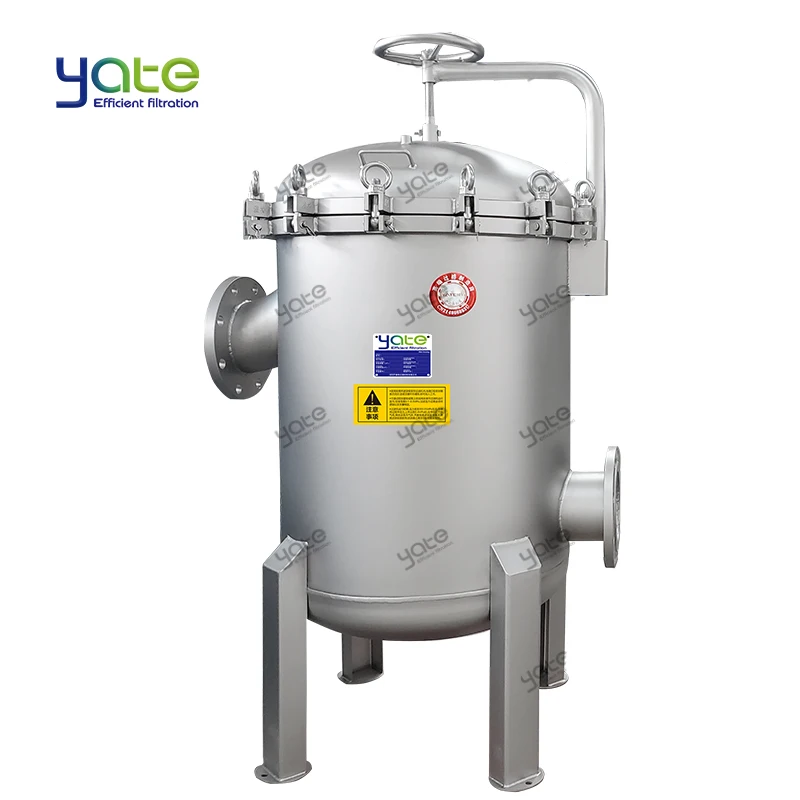 Industrial Easy Maintenance Stainless Steel Bag Filter 15 Quick Open 5 Microns SUS304 Liquid Multi-Bag Filter Housing