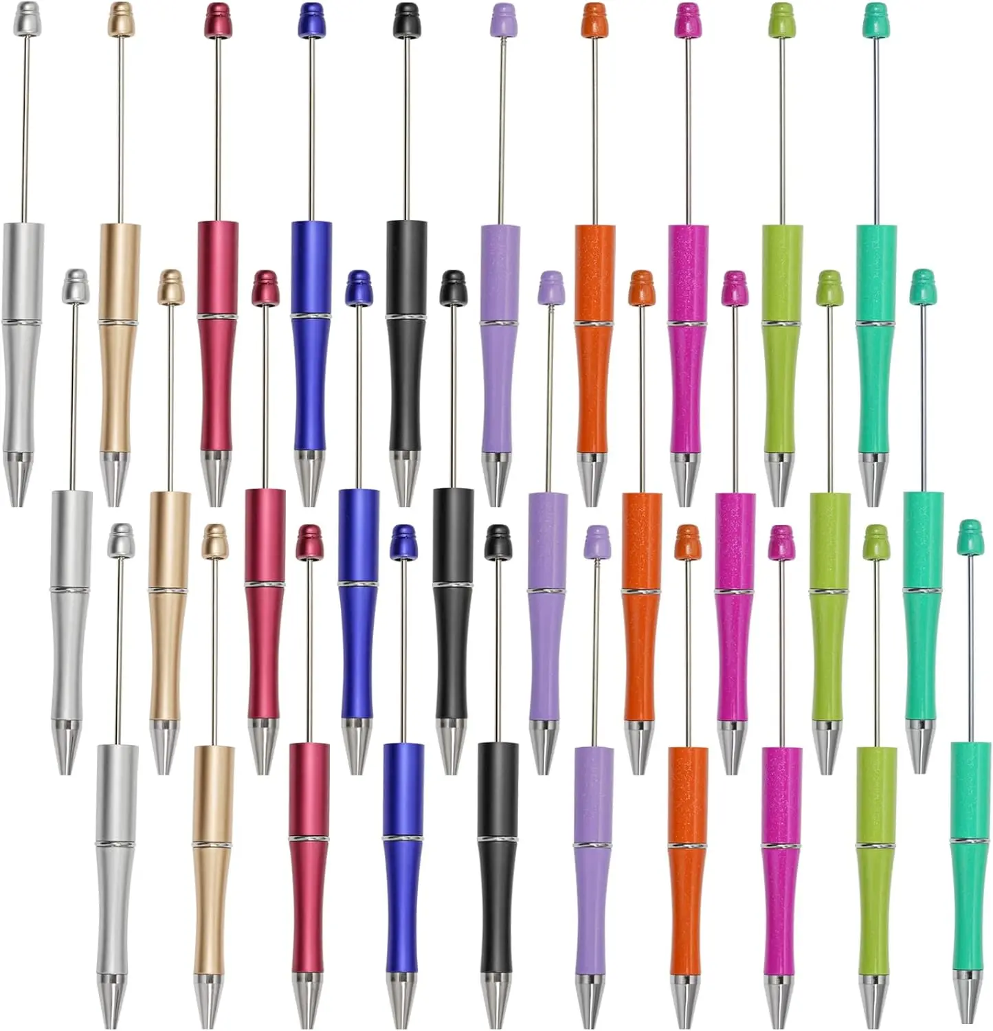 DIY Bead pen multi color Glitter ballpoint pen Diamond Bead gift Pen with custom logo