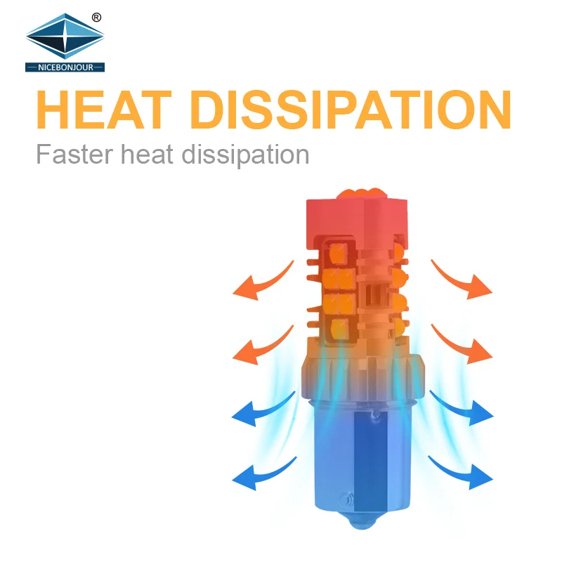 Auto Lighting Systems 1156 1157 7440 7443 21SMD 3030 Auto Led Turning Signal Lights Bulbs