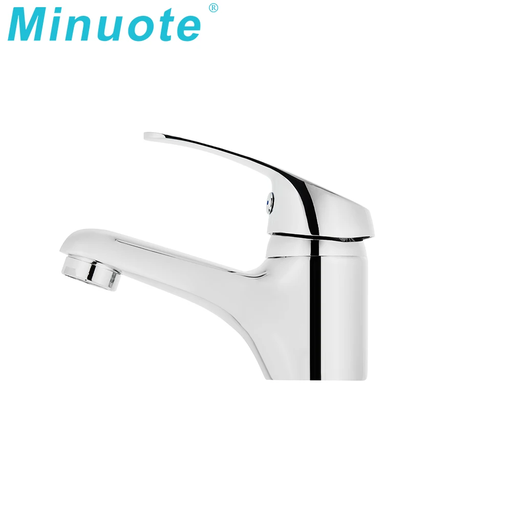Modern Single Lever Hand Faucet Beautifully Designed Brass Basin Taps for Bathroom Watermark Factory Cold Water Mixer