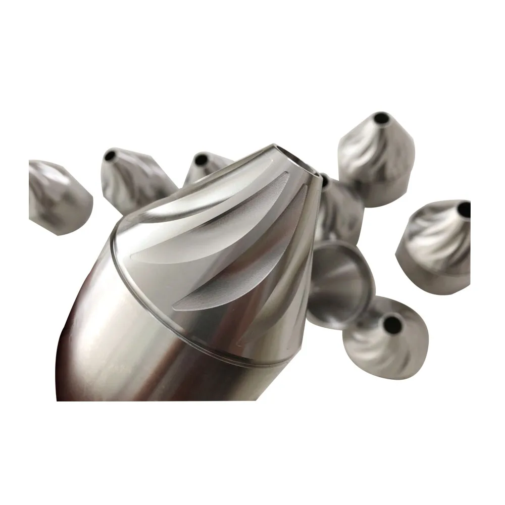 Perfect machining coating turned parts automatic exhaust square titanium siphon cnc profi