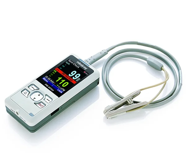 Mindray PM60 Vet Portable Handheld Pulse Oximeter Precise Monitoring CE Approved For Big Tiny Animal 2.4 Inch color TFT Screen