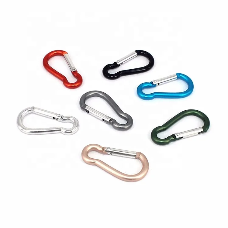 Factory Sell 14 Cm Large Carabiner Hook Mommy Stroller Hook With Sponge Handle Aluminium Alloy Hook Karabiner