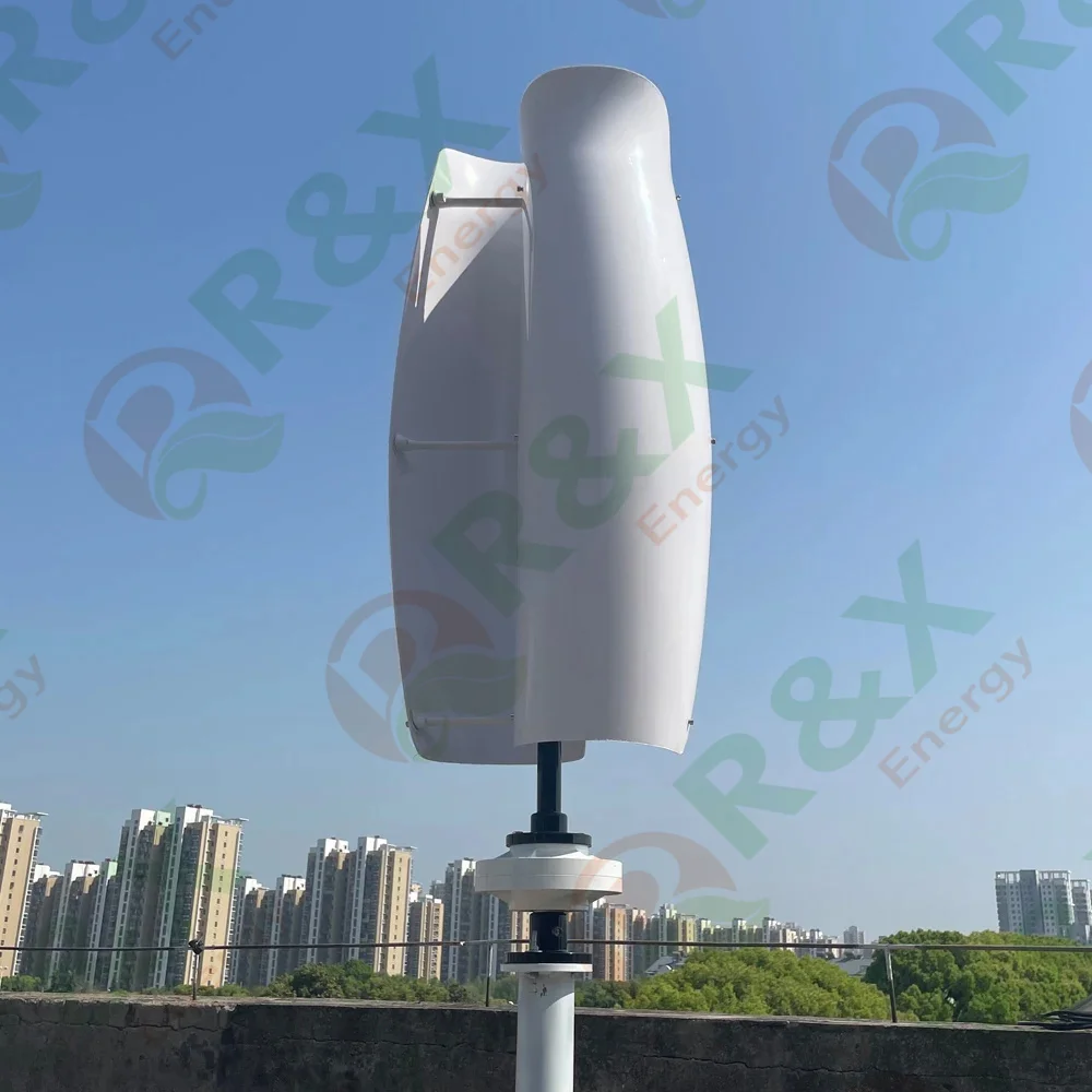 1200W 3kw 5kw 10kw VAWT Windmill Vertical Axis  Wind Turbine 24V 48V 120v 220v Wind Power Generator With MPPT Charger