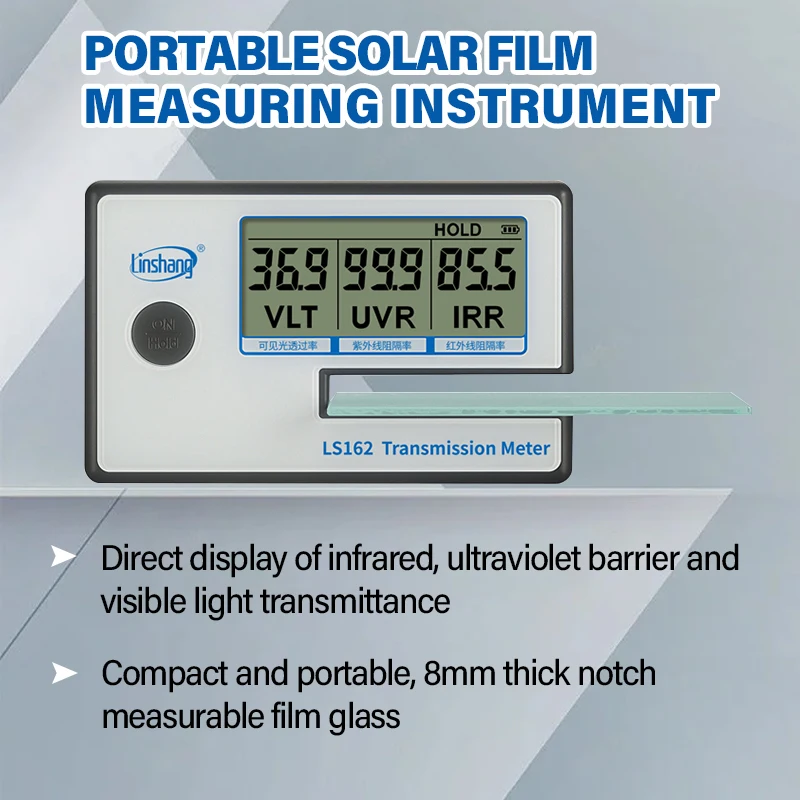 Transmission Meter Device Nano Ceramic Testing Machine Electronic Linshang LS160 VLT UVR IRR Solar Window Tint Film Tester