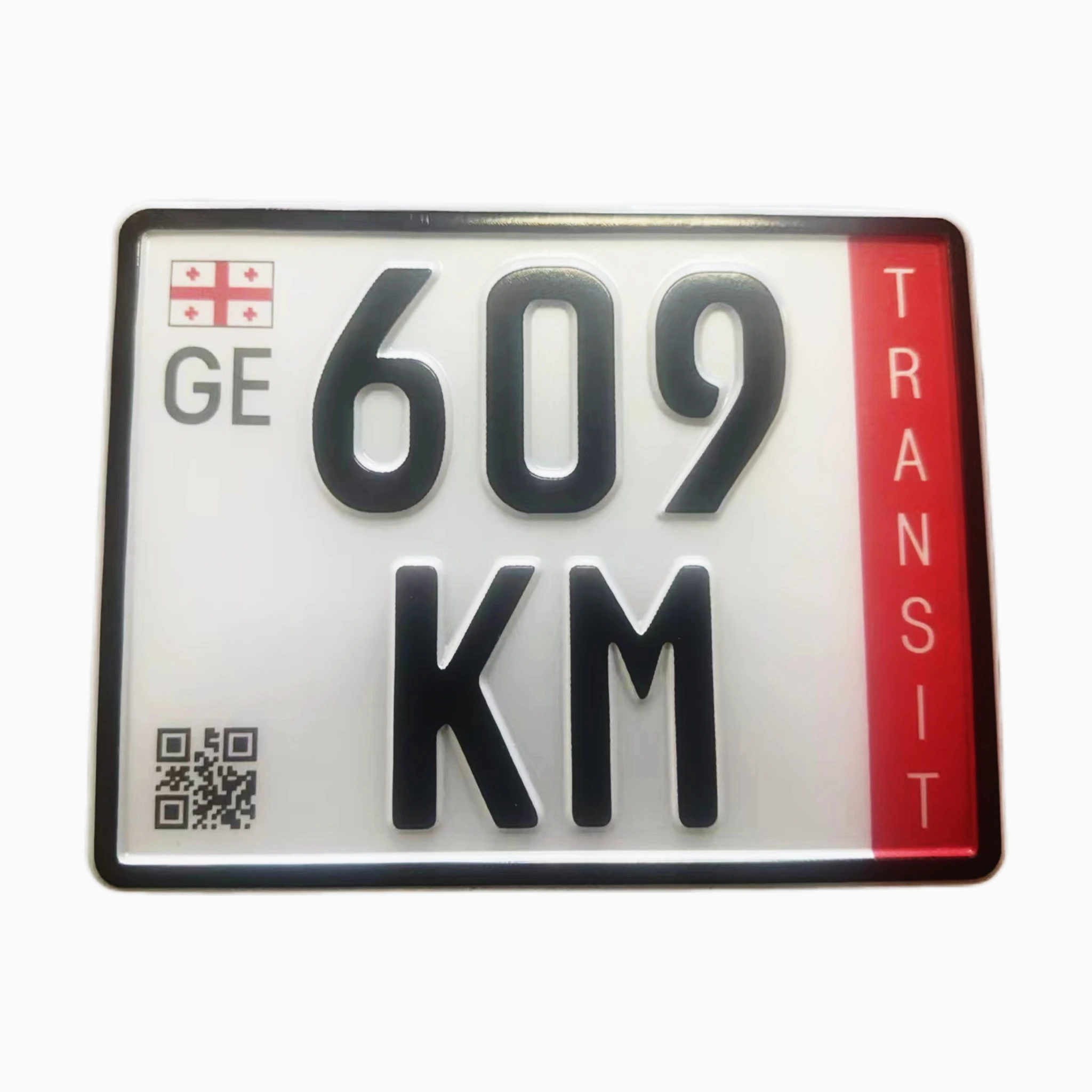 America Europe Vehicles license plate Accessories Embossed Custom logo Decorative car plates with Reflective Number Plates
