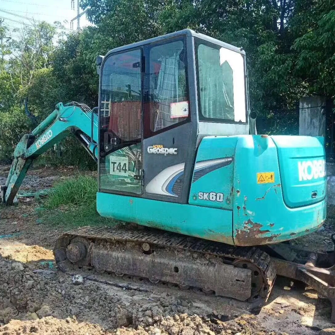 Used Kobelco SK60 Mini Crawler Excavator with Core Components Engine Pump Motor Gearbox