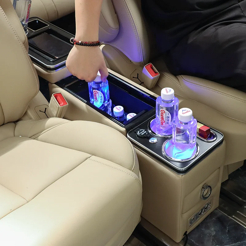 Spot Goods Business Car Central Control Armrest Box Gl8 Gl6 Granvia Enclave D9 Alphard Mpv Middle Row Universal Armrest Box