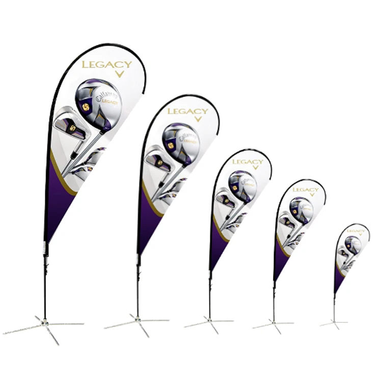 Custom beach Flag With Aluminum Pole teardrop Flag Wholesale Outdoor Promotion Advertising Flying Teardrop Banner Flag Custom