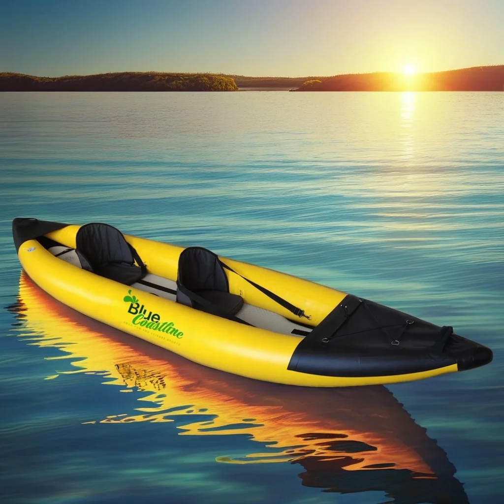 2 Person PVC Inflatable Fishing River Boat Double Drop Stitch Kayak Foldable Canoe Kayak OEM ODM Available