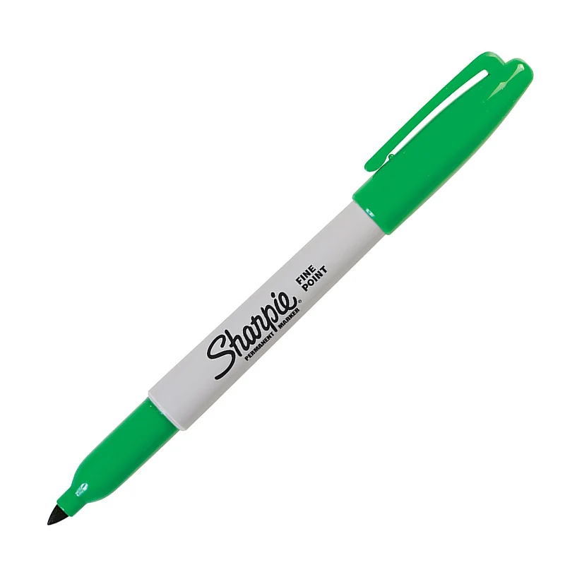 Amazon hot sale sanford sharpie 1.0mm fine point permanent pen AP ASTMD-4236 oil DIY Green marker pen