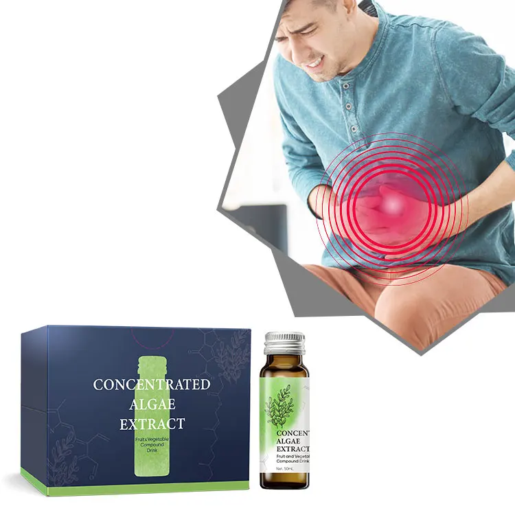 50ml Glass Bottle Enhances Intestinal Peristalsis Concentrated Algae Extract Fruit and Vegetable Compound Drink
