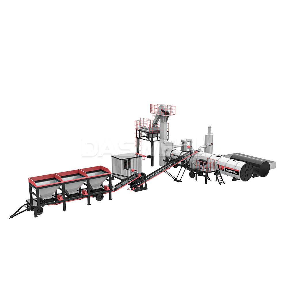 Capacity 60-160tph hot mix asphalt plant mobile asphalt plant forsale