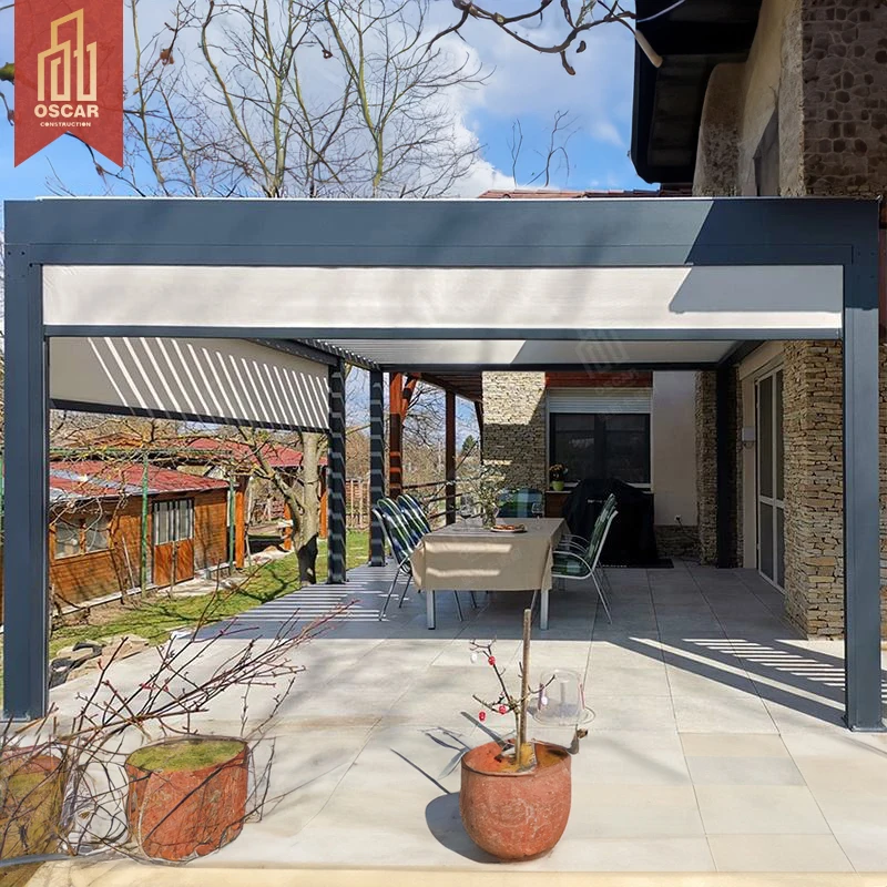 Easily Assembled Aluminium Opening Patio Roof Pergola Pavilion