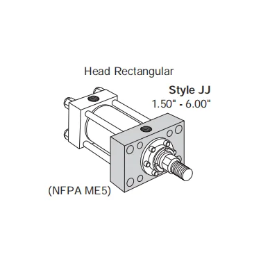 Hot Selling Head Rectangular 1.50'-6.00' Bore Cylinder Small Hydraulic Cylinder Hydraulic Piston Cylinder