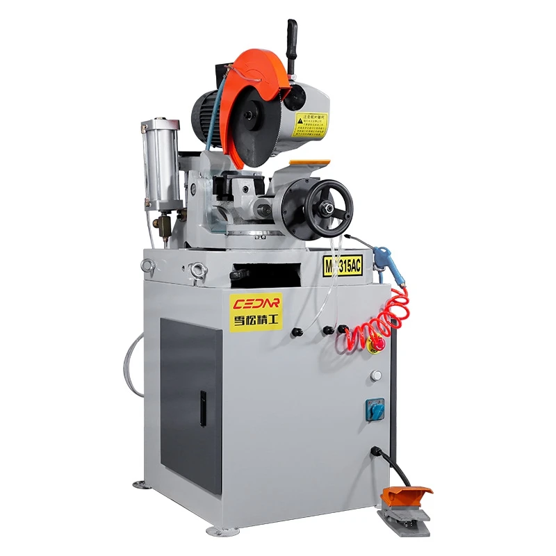 China  factory  MC-315AC  semi automatic square tube circular sawing machine steel pipe cutter machine
