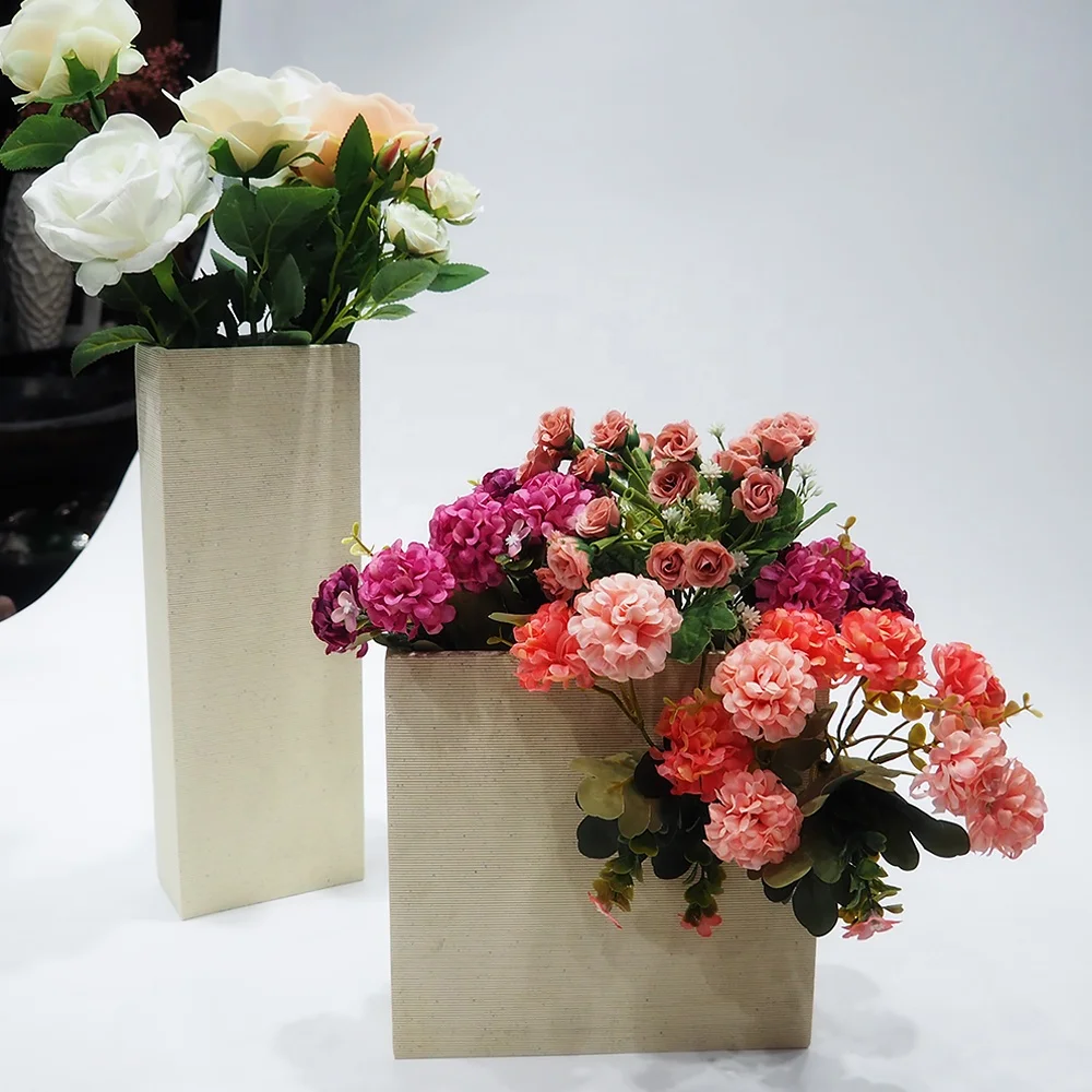 Suanti home accessories funny vase chinese style resin hotel tall unique large flower wedding vases