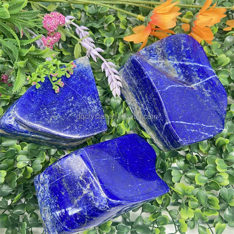 Natural crystal crafts lapis lazuli stones crystals healing stones lapis lazuli big free form stones for home decor