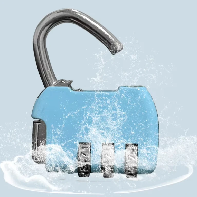 Waterproof Code Padlock 3 Digits Password Combination Lock For Cabinet Gym Door Security