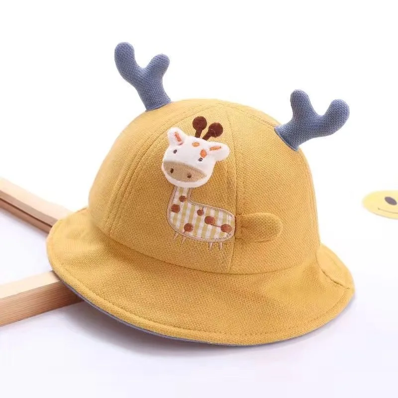 Fashion Wholesale bucket hat baby boy Cute Toddler Cap funny crazy winter hats  for kids