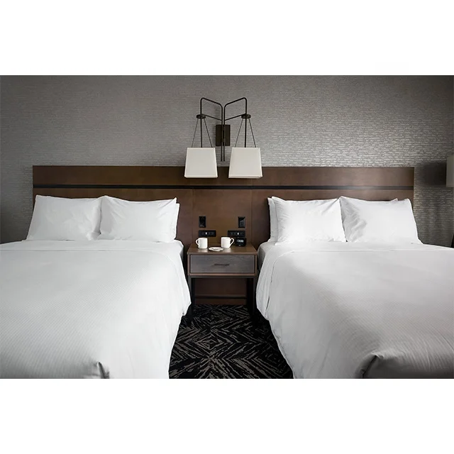 Hotel Furniture Factory for Sale Double Tress by Hilton Modern Hotel Beds Room Sets Furniture Hotel